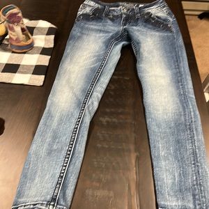 Miss Me Signature Cuffed Skinny Jeans Size 26